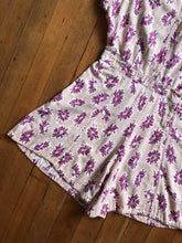 Load image into Gallery viewer, vintage 1930s 40s floral romper