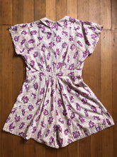 Load image into Gallery viewer, vintage 1930s 40s floral romper