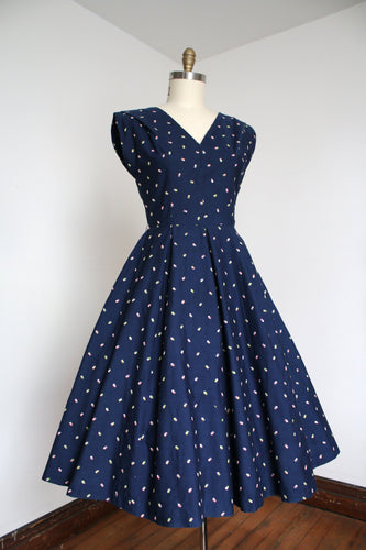 vintage 1950s embroidered dress {M}