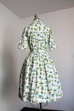 Load image into Gallery viewer, vintage 1950s nautical shirtwaist dress {xs}