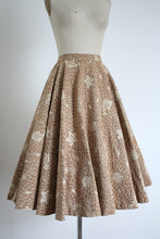 Load image into Gallery viewer, vintage 1950s under the Sea full circle skirt