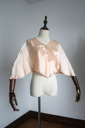 vintage 1930s silk bed jacket