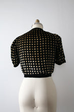 Load image into Gallery viewer, vintage 1930s velvet blouse