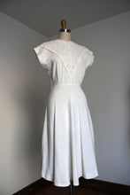 Load image into Gallery viewer, vintage 1940s eyelet lace dress {xs}