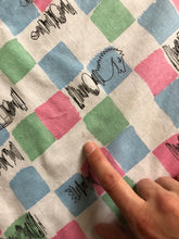 Load image into Gallery viewer, vintage 1950s CHESS game dress with full circle skirt