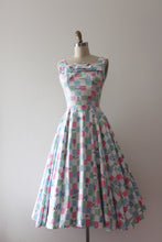 Load image into Gallery viewer, vintage 1950s CHESS game dress with full circle skirt