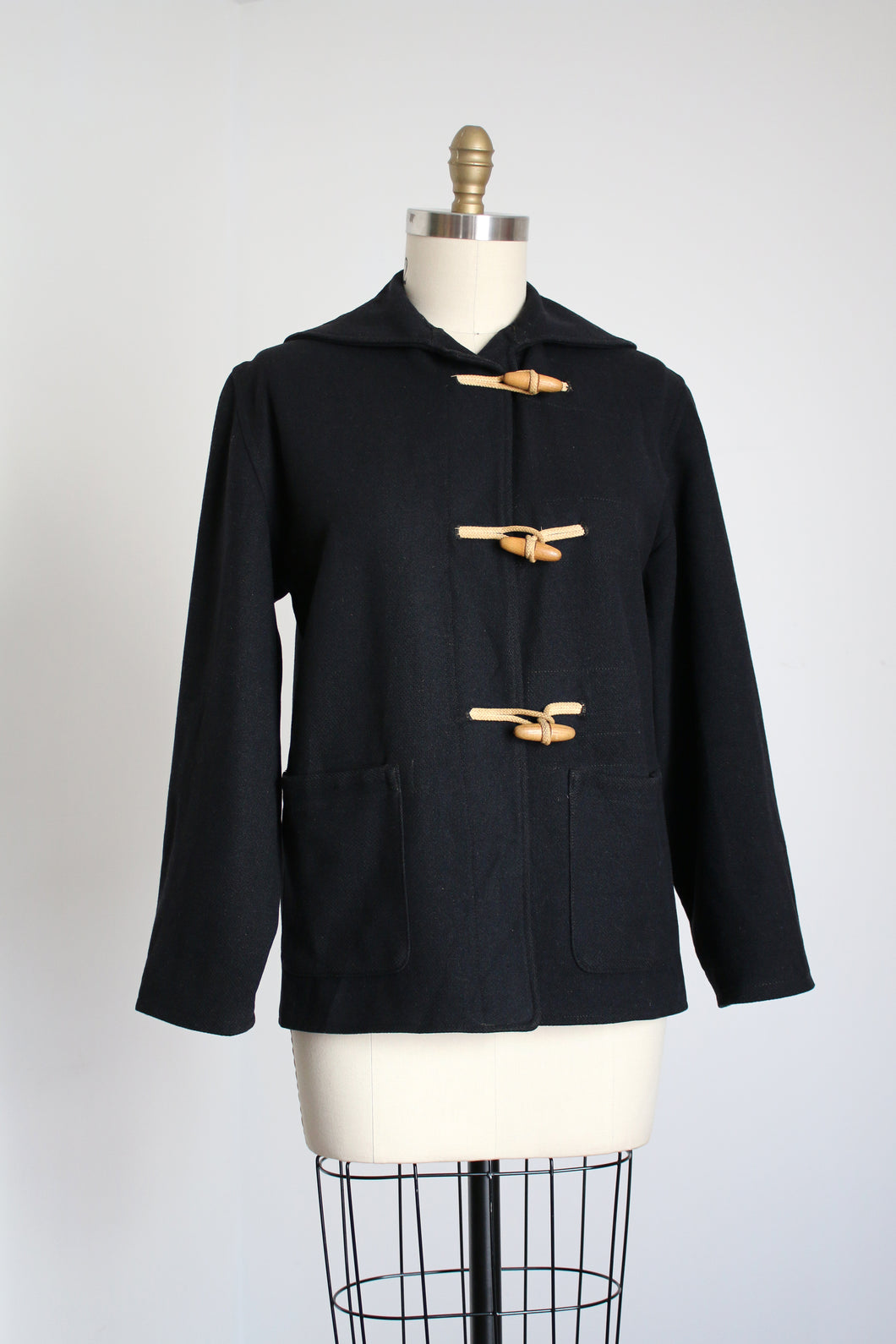 vintage 1940s Wool Sailor jacket {L}