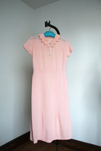 vintage 1930s pink rayon dress {s}